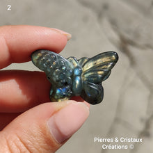 Charger l'image dans la galerie, Papillon en Labradorite