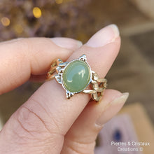 Load image into Gallery viewer, Bague dorée inoxydable réglable