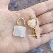 Charger l'image dans la galerie, Pendentifs Clé et Cadenas (pierres au choix)