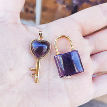 Charger l'image dans la galerie, Pendentifs Clé et Cadenas (pierres au choix)