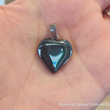 Load image into Gallery viewer, Pendentif Cœur Hématite
