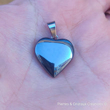 Load image into Gallery viewer, Pendentif Cœur Hématite