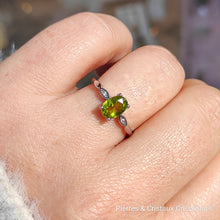 Cargar imagen en el visor de la galería, Bague réglable Péridot Olivine