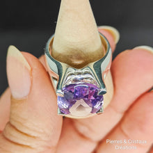 Load image into Gallery viewer, Bague Améthyste en argent