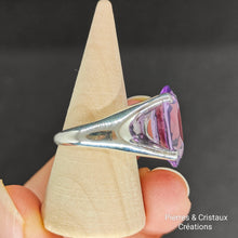 Load image into Gallery viewer, Bague Améthyste en argent