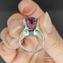 Load image into Gallery viewer, Bague Améthyste en argent