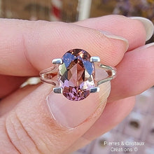 Charger l'image dans la galerie, Tourmaline rose sur bague en argent