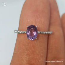Load image into Gallery viewer, Bague en Améthyste (plusieurs modèles)