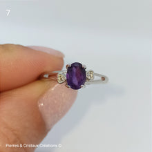 Load image into Gallery viewer, Bague en Améthyste (plusieurs modèles)