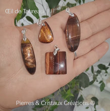 Charger et lire la vidéo dans la visionneuse de la Galerie, Pendentif Œil de Taureau