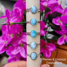 Cargar imagen en el visor de la galería, Bague réglable en Larimar