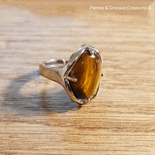 Cargar imagen en el visor de la galería, Bagues réglables (plusieurs pierres disponibles)