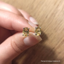Load image into Gallery viewer, Clous d'oreilles Citrine