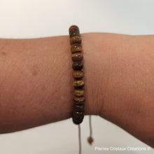 Cargar imagen en el visor de la galería, Bracelet réglable perles plates