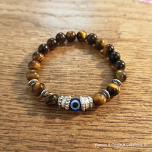 Cargar imagen en el visor de la galería, Bracelet Œil de tigre & Matiasma
