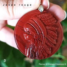 Charger l'image dans la galerie, Pendentifs Indien Jaspe rouge