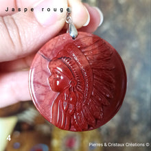 Charger l'image dans la galerie, Pendentifs Indien Jaspe rouge