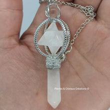 Load image into Gallery viewer, Pendule Merkaba cuivrés ou argentés