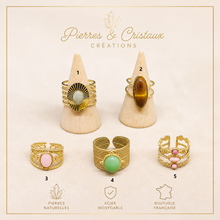 Load image into Gallery viewer, Bague dorée inoxydable au choix
