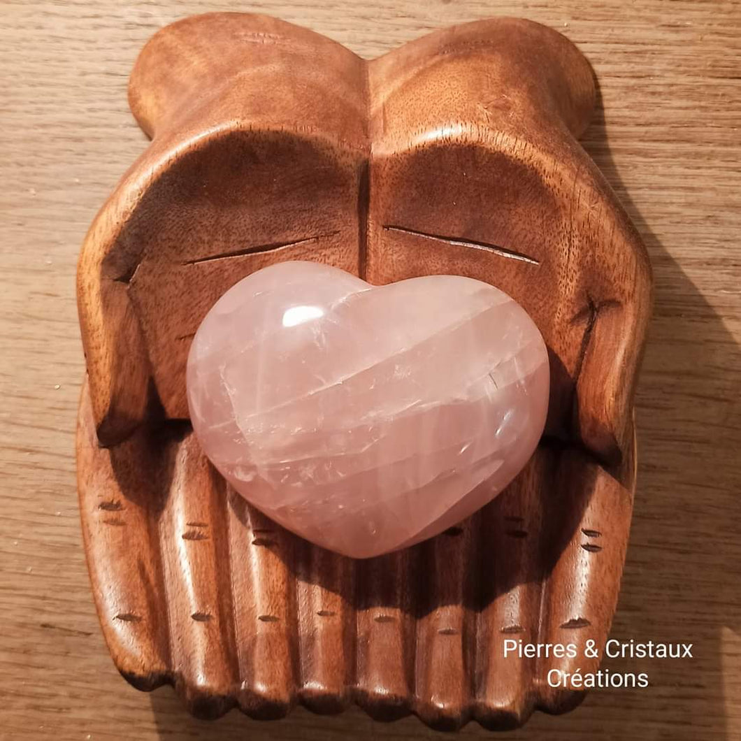 Cœur en Quartz rose