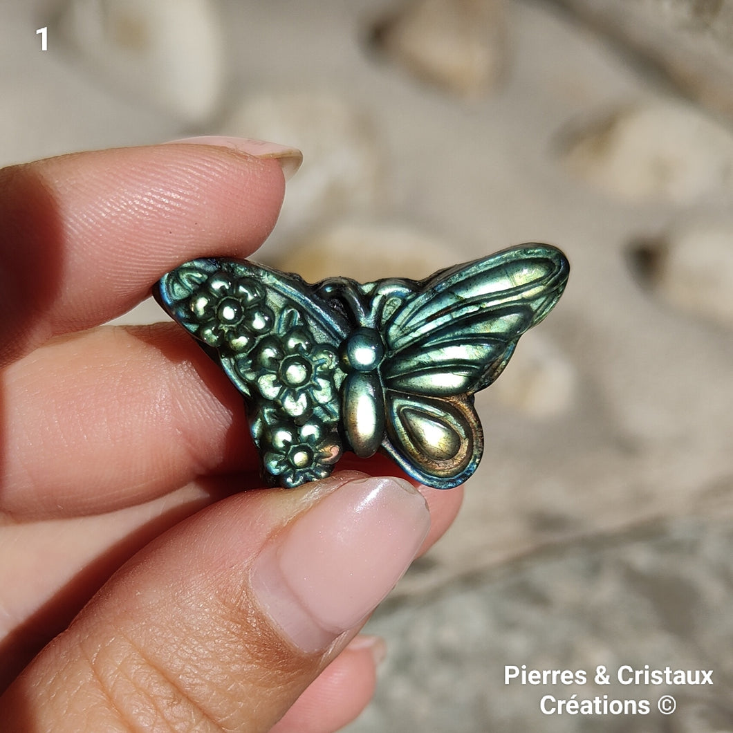 Papillon en Labradorite