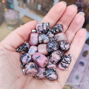 Pendentif Rhodonite