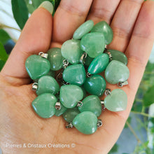 Charger l&#39;image dans la galerie, Pendentif Cœur Aventurine verte
