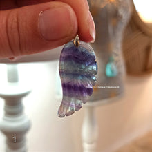 Load image into Gallery viewer, Pendentif Aile Fluorite
