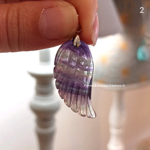 Pendentif Aile Fluorite