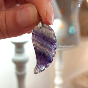 Pendentif Aile Fluorite