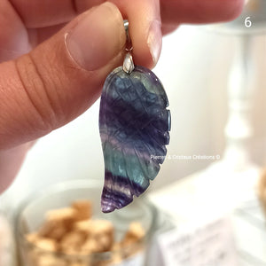 Pendentif Aile Fluorite
