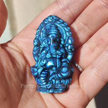 Charger l&#39;image dans la galerie, Ganesh en Labradorite bleue
