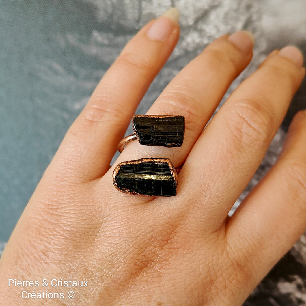 Bague réglable Tourmaline