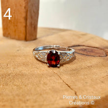 Charger l&#39;image dans la galerie, Bague réglable en Grenat (plusieurs modèles)
