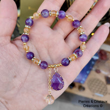 Load image into Gallery viewer, Bracelet Améthyste &amp; Citrine
