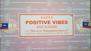 Boite de 12 encens de Positive Vibes (Ondes Positives)