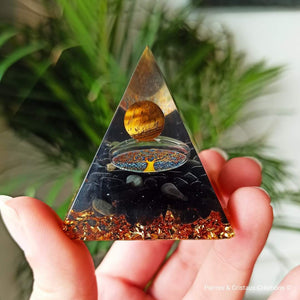 Orgonite Obsidienne et Œil de tigre