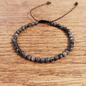 Bracelet réglable Labradorite Scandinave