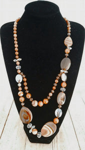 Collier en Agate Botswana