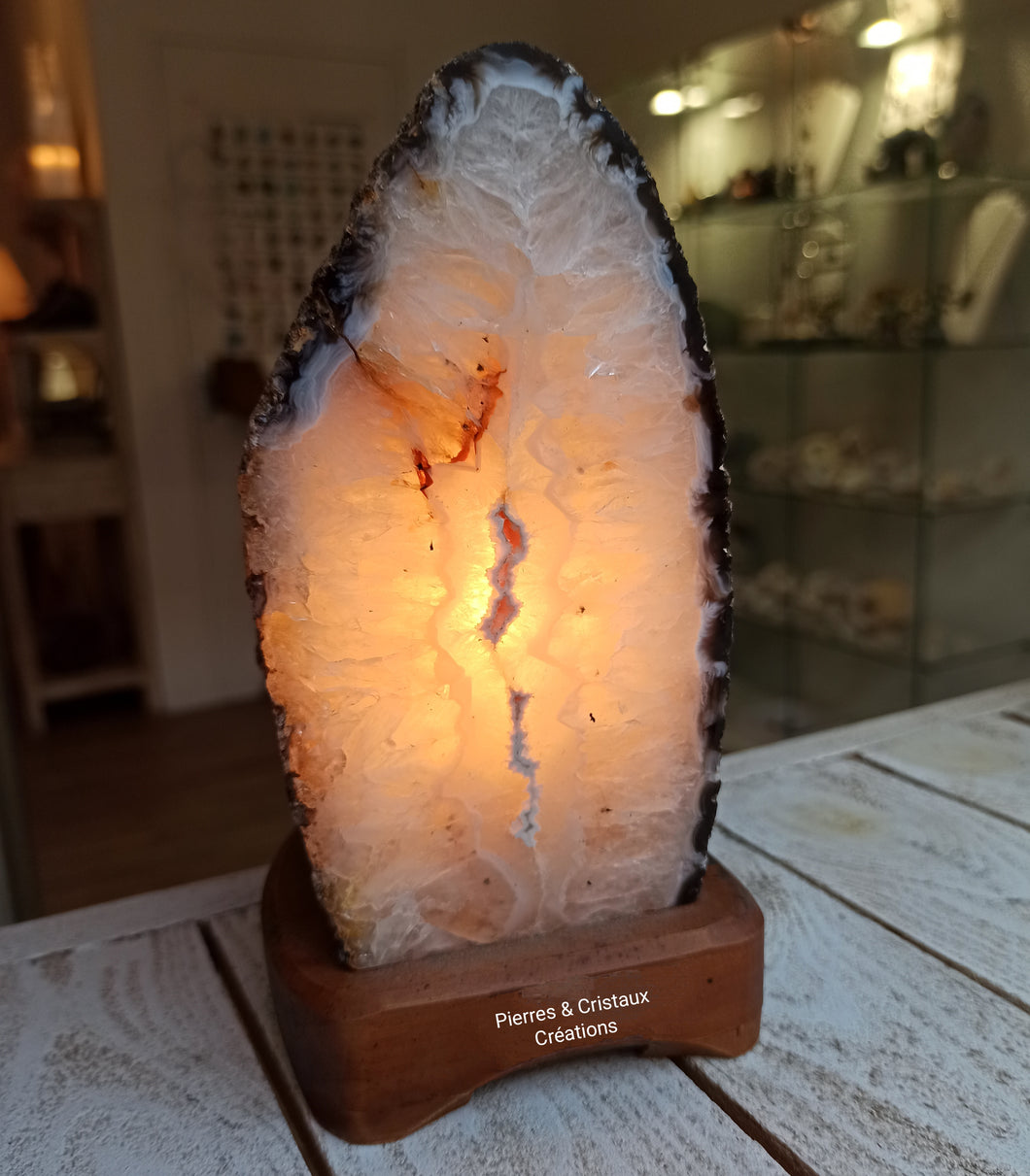 Lampe en Agate