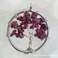 Charger l&#39;image dans la galerie, Pendentif Arbre de Vie (plusieurs pierres disponibles)
