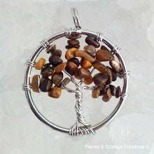Charger l&#39;image dans la galerie, Pendentif Arbre de Vie (plusieurs pierres disponibles)
