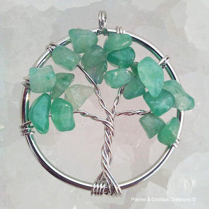 Pendentif Arbre de Vie (plusieurs pierres disponibles)