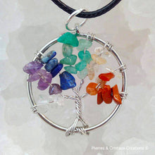 Charger l&#39;image dans la galerie, Pendentif Arbre de Vie (plusieurs pierres disponibles)
