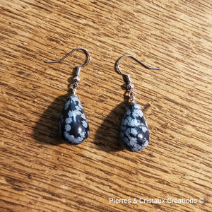 Boucles d'oreilles (plusieurs pierres disponibles)