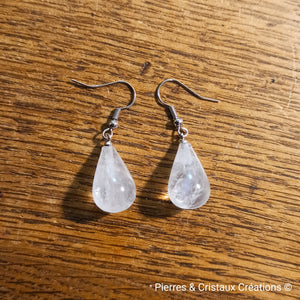 Boucles d'oreilles (plusieurs pierres disponibles)