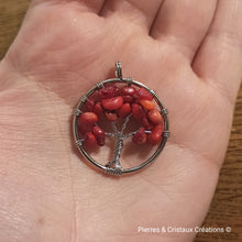 Charger l&#39;image dans la galerie, Pendentif Arbre de Vie (plusieurs pierres disponibles)
