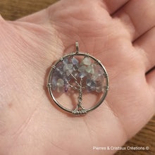 Charger l&#39;image dans la galerie, Pendentif Arbre de Vie (plusieurs pierres disponibles)
