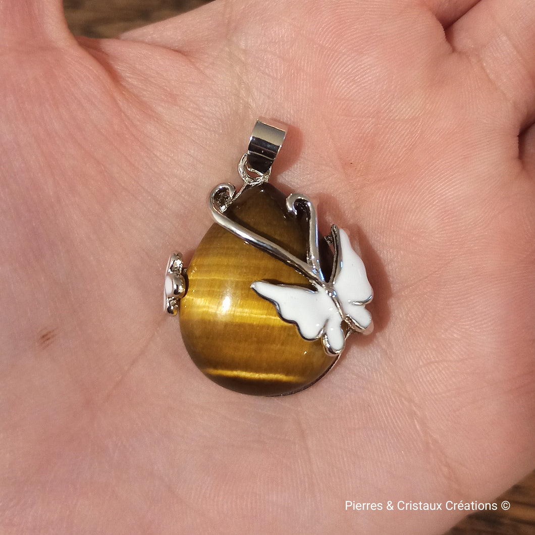 Pendentif Papillon (plusieurs pierres disponibles)