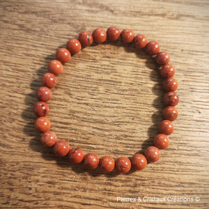 Bracelets jaspe rouge
